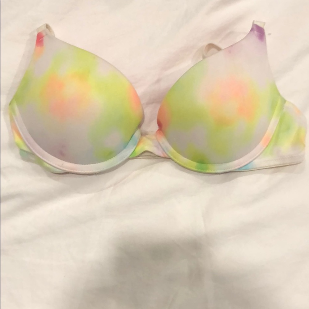 Neon tye dye bra Pink “Wear Everywhere Push Up”